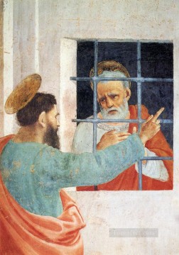 フィリッピーノ・リッピ Painting - 聖ペテロの獄中訪問 聖パウロ・クリスチャン・フィリッピーノ・リッピ著